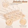 12Pcs Clear Plastic Cone Ring Display Holders RDIS-WH0002-17-4