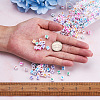 Craftdady 1300Pcs 26 Style Opaque White Acrylic Beads SACR-CD0001-02-5