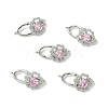 SHEGRACE Bras Micro Pave Clear Cubic Zirconia Fold Ovar Clasps XGRQ5F218-807P-1
