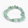 Natural Green Aventurine Beads Stretch Bracelets BJEW-JB03926-08-1