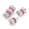 925 Sterling Silver Micro Pave Cubic Zirconia Screw Clasps STER-U001-04B-P-2