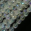 Electroplate Glass Bead Strands X-EGLA-E010-5x7mm-AB01-2
