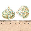 Ocean 304 Stainless Steel Enamel Pendants STAS-T076-08D-02G-3