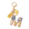 Alloy Resin Polygon Keychains KEYC-TADJ0002-03G-M-1