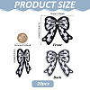 20Pcs Bowknot Embroidery Cloth Iron On/Sew On Patches DIY-FG0007-64B-2