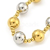 304 Stainless Steel & 201 Stainless Steel Round Beaded Necklaces for Women NJEW-G144-04C-GP-2