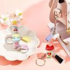 CHGCRAFT DIY Imitation Milky Tea Charm Keychain Making Kit DIY-CA0005-21-4