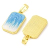 Brass Enamel Pendants KK-S401-10G-2