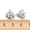 Brass Micro Pave Cubic Zirconia Charms KK-E090-02P-3