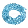 Natural Blue Topaz Beads Strands G-B175-D21-3mm-3