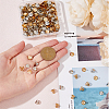200Pcs 2 Colors Plastic Bead Cap Pendant Bails KY-HY0001-04-4