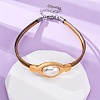 304 Stainless Steel Multi-strand Bracelets BJEW-A036-07G-2