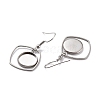 Tarnish Resistant 201 Stainless Steel Earring Hooks STAS-Z036-08P-2