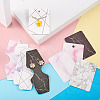 Marble Pattern Paper Necklace & Earring Display Cards DIY-YS0001-26-5