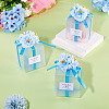 Clear PVC Candy Gift Packaging Boxes with Ribbon & Artificial Flower CON-TAC0001-20B-7