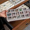 15 Grids Rectangle Wood Covered with Velvet Jewelry Trinket Display Trays AJEW-WH20054-062G-02-6