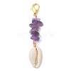 Shell Pendent Decorations HJEW-JM01333-3