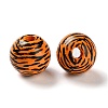 Printed Wood European Beads WOOD-Z002-06A-2