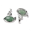 Natural Green Aventurine Pendants G-M385-04P-F-3