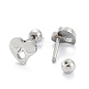 201 Stainless Steel Barbell Cartilage Earrings EJEW-R147-36-3