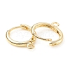 Brass Huggie Hoop Earring Finding X-KK-C024-17KCG-2