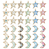 48Pcs 12 Style Alloy Enamel Pendants ENAM-TA0001-73-2