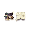 Carnival/Mardi Gras Theme Alloy Enamel & Glitter Powder Pendants ENAM-T020-53D-RS-2