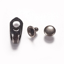 Alloy Boot Lace Hooks For Climbing and Outdoor Shoes PALLOY-WH0024-03B