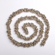 CCB Plastic Round Ball Charms Jewelry Chain for Bracelets Necklaces Making AJEW-JB00042