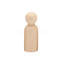 Unfinished Wooden Peg Dolls DOLL-PW0002-014B