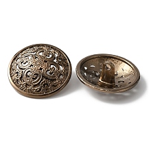 1-Hole Retro Zinc Alloy Shank Buttons BUTT-WH0028-45E-05