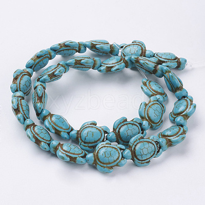 Synthetic Howlite Beads Strands G-E020-16-1