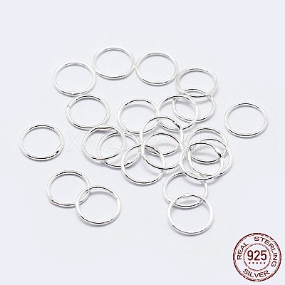 925 Sterling Silver Soldered Closed Jump Rings STER-F036-03S-0.9x6-1