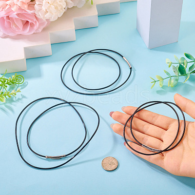 3Pcs 3 Sizes 2MM Round Cowhide Leather Cord Necklaces Makging NJEW-TAC0048-1