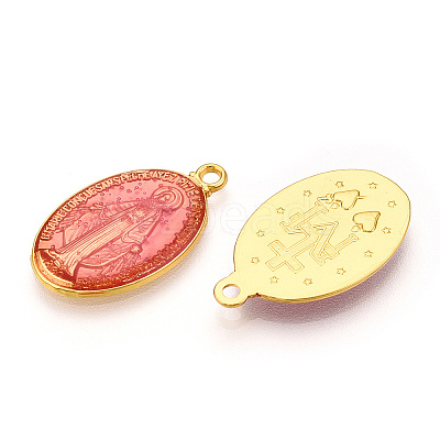 Brass Enamel Pendants KK-S345-180E-1