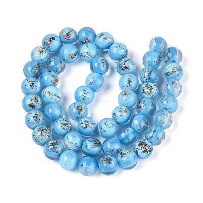 Handmade Foil Lampwork Beads LAMP-T021-31D-1