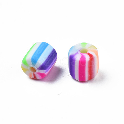 Handmade Polymer Clay Bead Strands CLAY-ZX006-01M-1
