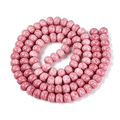 Opaque Baking Paint Glass Beads Strands GLAA-Q110-03A-03-1