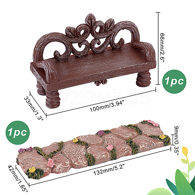 Resin Mini Chairs AJEW-WH0258-181-1