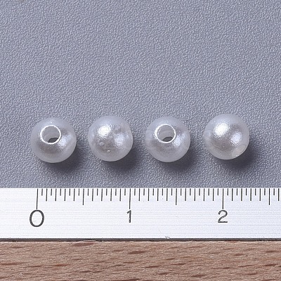 Imitated Pearl Acrylic Beads PACR-5D-1-1