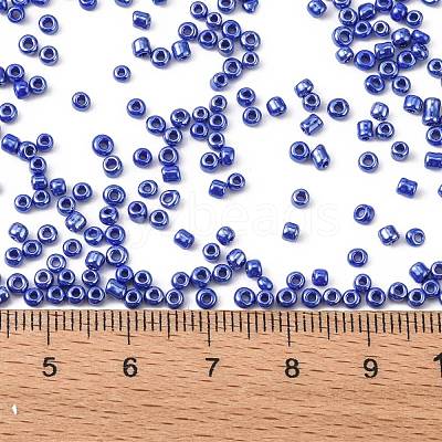 DIY Craft Beads 12/0 Opaque Colors Lustered Round Glass Seed Beads X-SEED-A012-2mm-128-1