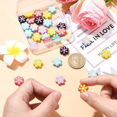 30Pcs Alloy Enamel Beads ENAM-CJ0006-20-1