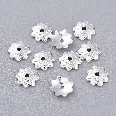 201 Stainless Steel Bead Caps STAS-K210-03S-1