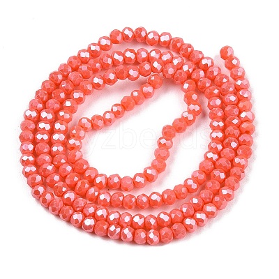 Electroplate Glass Beads Strands EGLA-A044-P1mm-A21-1