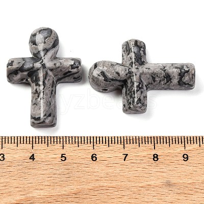 Natural Map Stone Pendants G-B122-02H-1