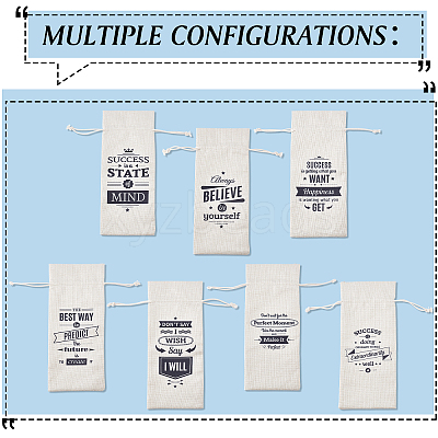 Jute Cloth Wine Packing Bags ABAG-WH0005-72G-1