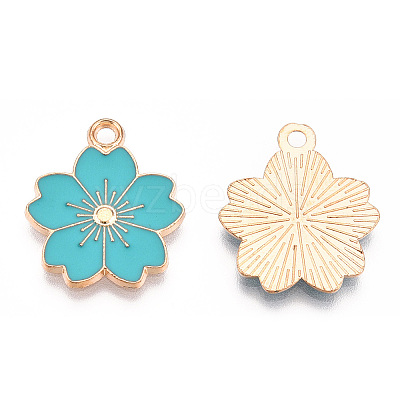 Alloy Enamel Pendants X-ENAM-S121-115G-1