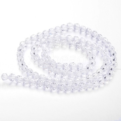 Transparent Glass Bead Strands X-GLAA-G013-4mm-72-1