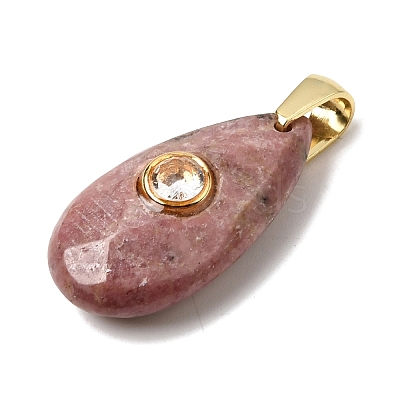 Natural Rhodonite Pendants G-C282-02F-1