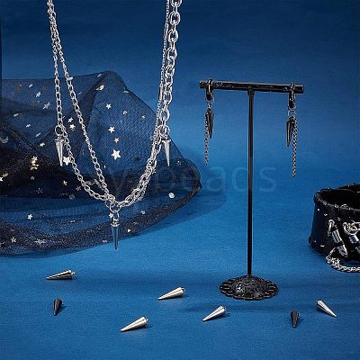 32Pcs 4 Style 2 Colors 304 Stainless Steel Pendants STAS-UN0026-37-1